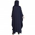 Premium Kaftan with patch work- Navy Blue
